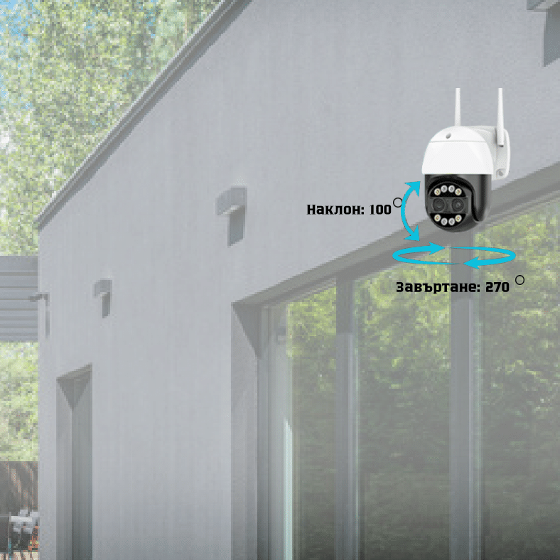 ICSEE WIFI камера за видеонаблюдение с двоен обектив